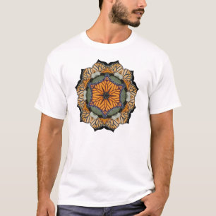 Camiseta T-shirt da mandala da borboleta de monarca