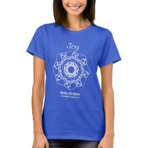 T-shirt da mandala da mantra da alegria