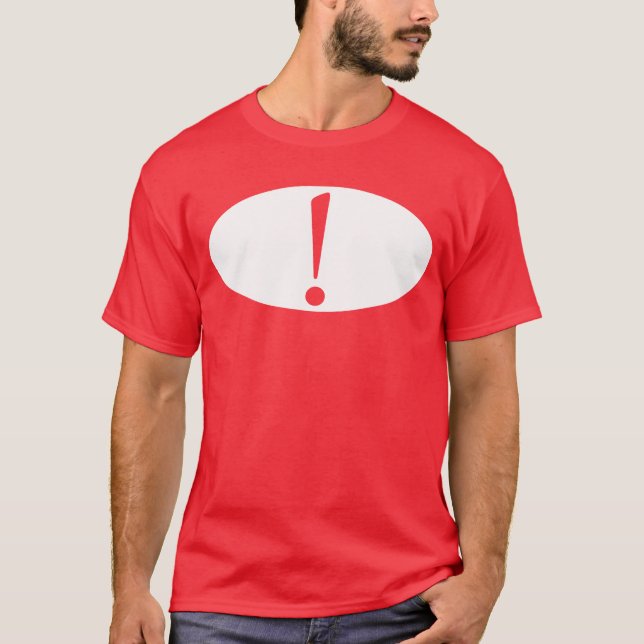 Camiseta T-shirt da marca de exclamação (Frente)