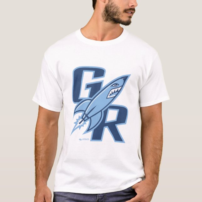 Camiseta T-shirt da mascote de Goddard Rockets (Frente)