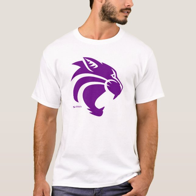 Camiseta T-shirt da mascote dos Wildcats de Clovis (Frente)