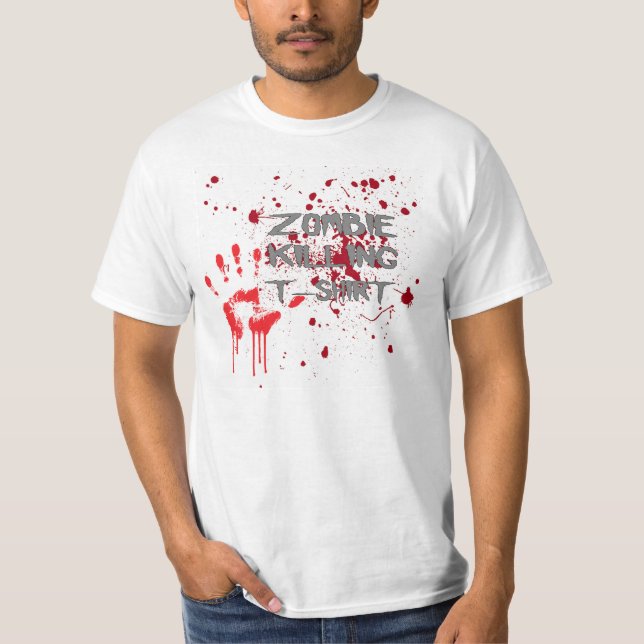 Camiseta T-shirt da matança do zombi (Frente)