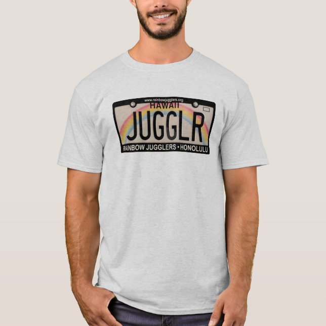 Camiseta T-shirt da matrícula de JUGGLR (Frente)