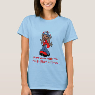 Camiseta T-shirt da menina da atitude