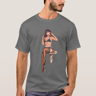 Camiseta T-shirt da menina da bisbolhetice