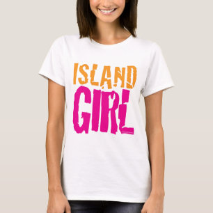 Camiseta T-shirt da menina da ilha
