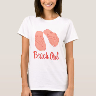 Camiseta T-shirt da menina da praia