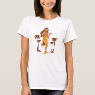 Camiseta T-shirt da menina de Hula