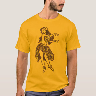 Camiseta T-shirt da menina de Hula