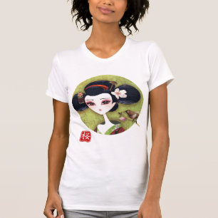 Camiseta T-shirt da menina de Sakura