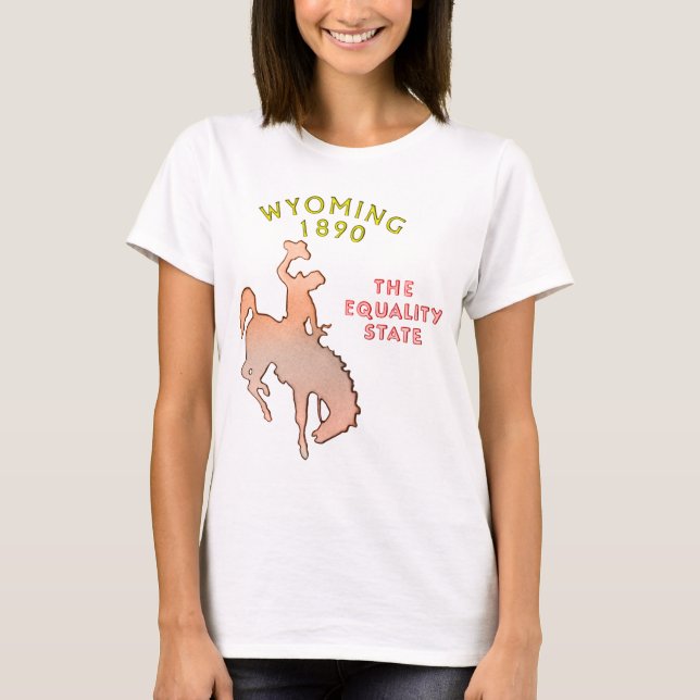 Camiseta T-shirt da menina de Wyoming (Frente)