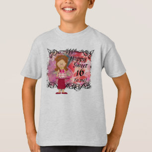 Camiseta T-shirt da menina do doce 16