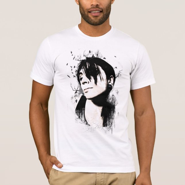 Camiseta T-shirt da menina do pássaro (Frente)