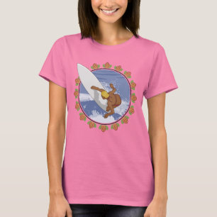 Camiseta T-shirt da menina do surfista