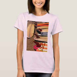 Camiseta T-shirt da menina do surfista de Wahine