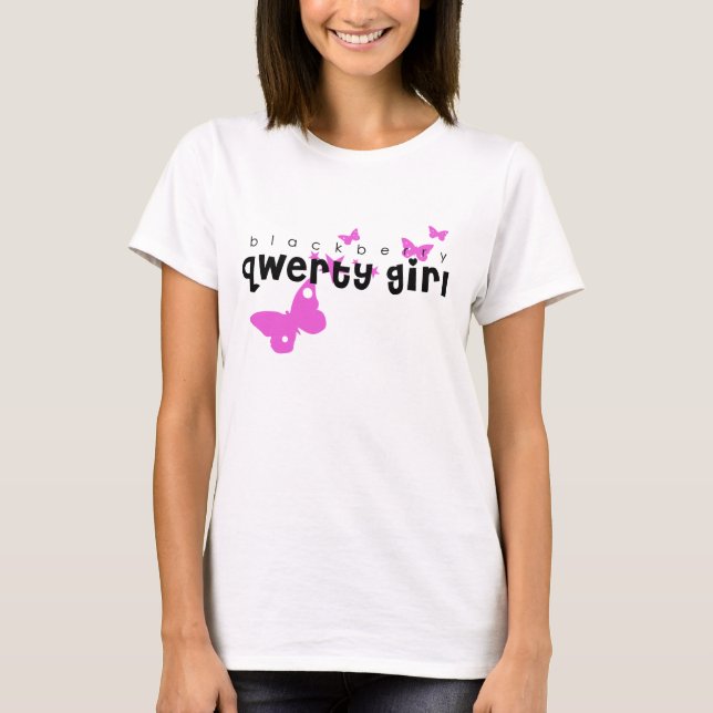 Camiseta "T-shirt da MENINA QWERTY" de Blackberry (Frente)