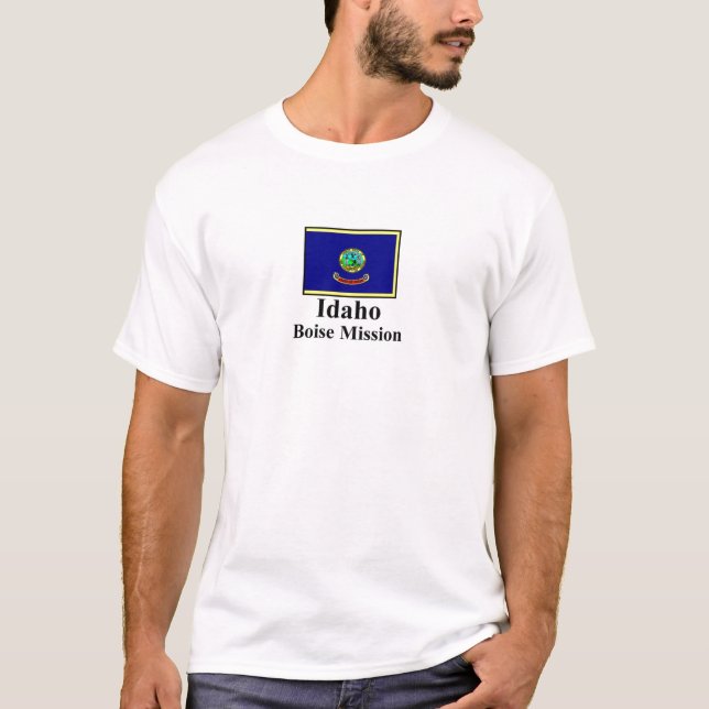Camiseta T-shirt da missão de Idaho Boise (Frente)