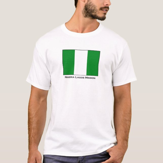 Camiseta T-shirt da missão de Nigéria Lagos LDS (Frente)