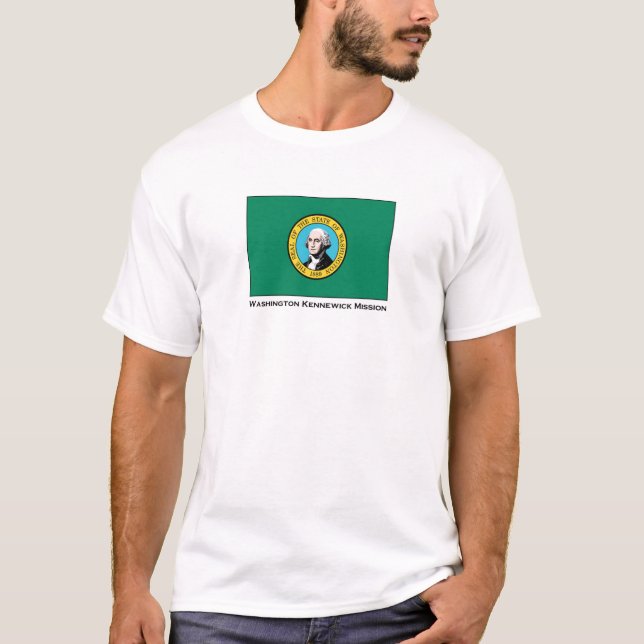 Camiseta T-shirt da missão de Washington Kennewick LDS (Frente)