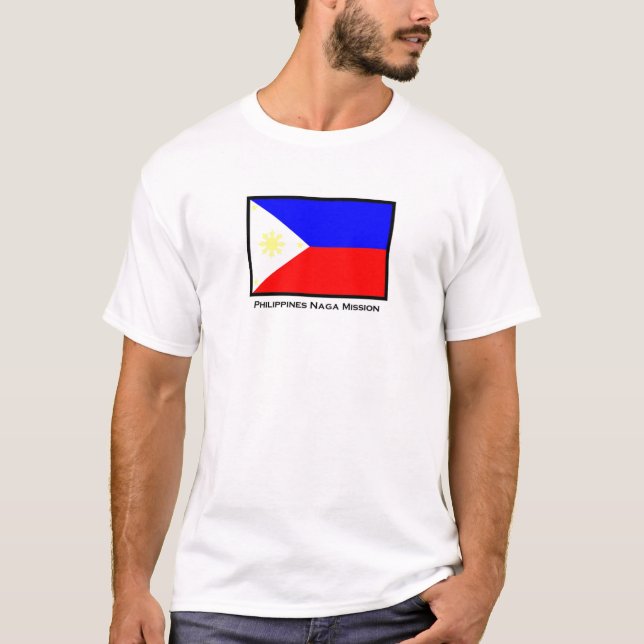 Camiseta T-shirt da missão do Naga LDS de Filipinas (Frente)