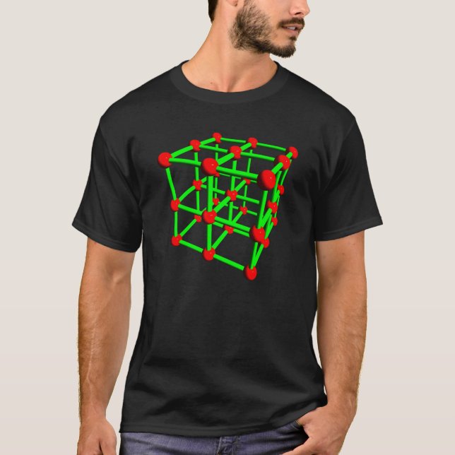 Camiseta T-shirt da molécula do carbono (Frente)