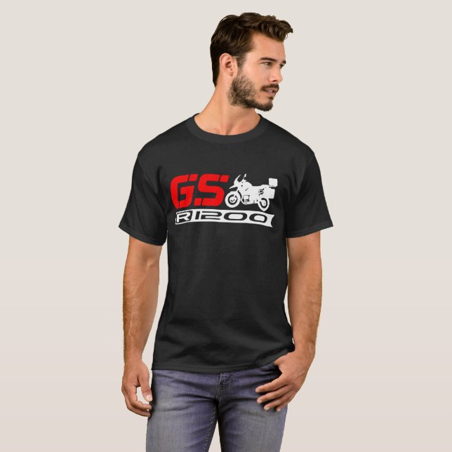 Camiseta T-shirt da motocicleta do Bmw R1200 Gs (Frente Completa)