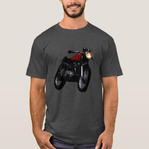 Camiseta T-shirt da motocicleta do vintage do piloto do