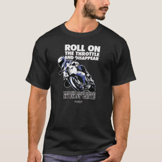 Camiseta T-shirt da motocicleta - rolo no regulador de