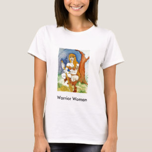Camiseta T-shirt da mulher do guerreiro
