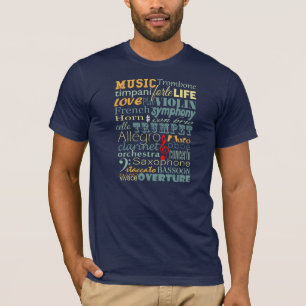 Camiseta T-shirt da música