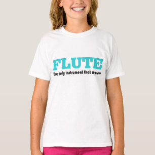 Camiseta T-shirt da música da atitude da flauta