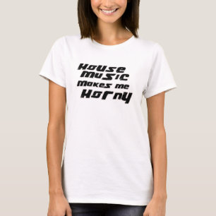 Camiseta t-shirt da música da casa do clube de dança D da