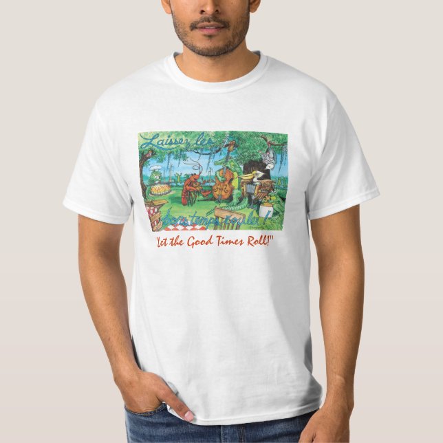 Camiseta T-shirt da música de Cajun (Frente)