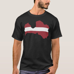 Camiseta T-shirt da nação de Lativa