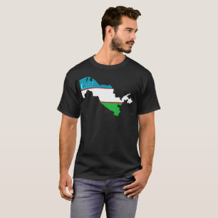 Camiseta T-shirt da nação de Uzbekistan