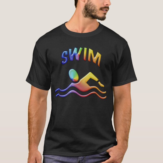 Camiseta T-shirt da natação (Frente)