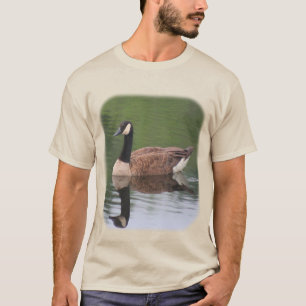 Camiseta T-shirt da natureza das reflexões do ganso de