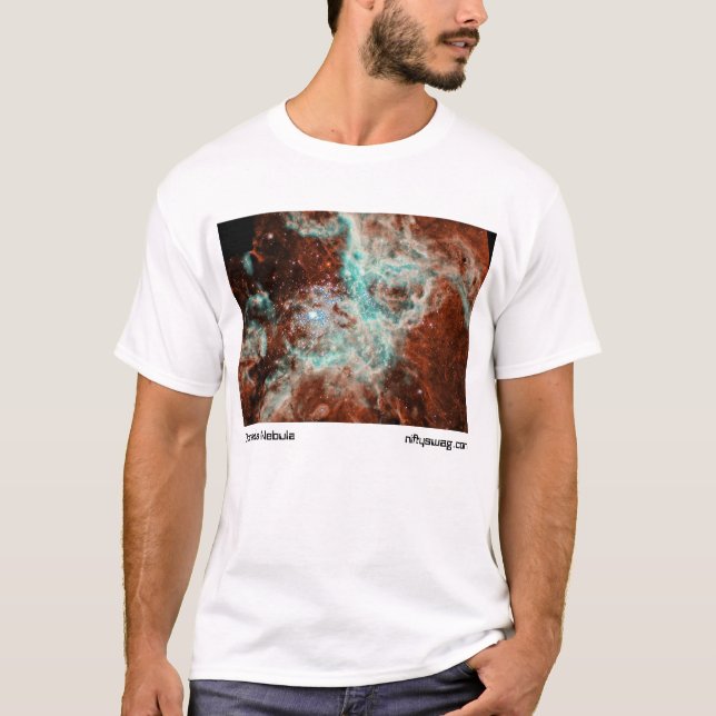 Camiseta T-shirt da nebulosa de Doradus (Frente)