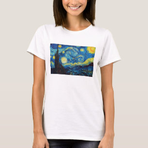 Camiseta T-shirt da noite estrelado de Van Gogh