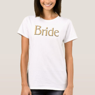 Camiseta t-shirt da noiva do ouro