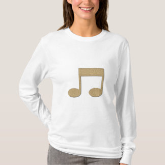 Camiseta T-shirt da nota da música