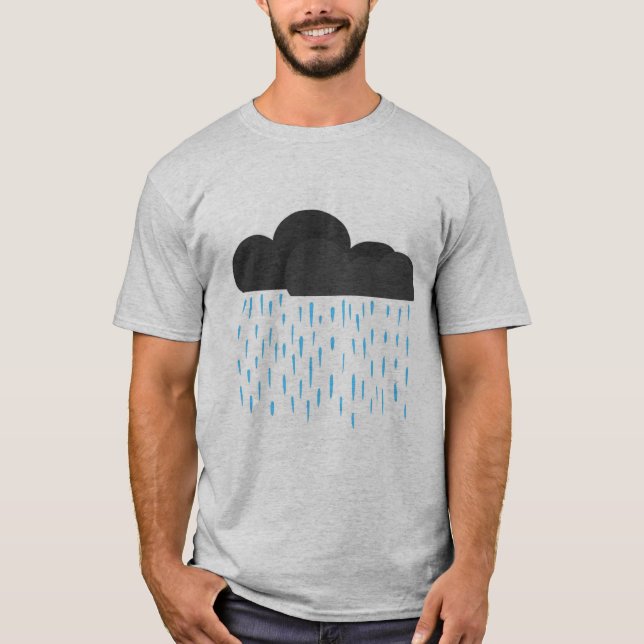 Camiseta T-Shirt da Nuvem de Chuva (Frente)