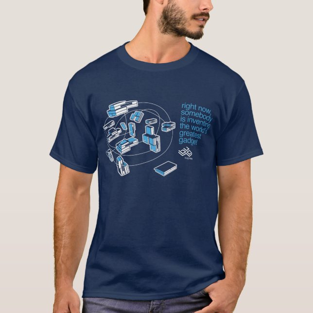 Camiseta T-shirt da nuvem do INSETO - azul (Frente)