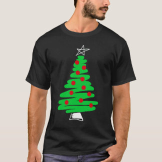 Camiseta T-shirt da obscuridade da árvore de Natal