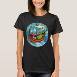 Camiseta T-shirt da obscuridade da banda do barco do