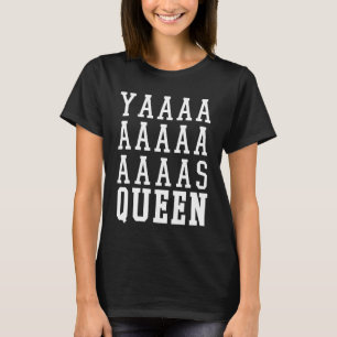 Camiseta T-shirt da obscuridade da rainha de Yas