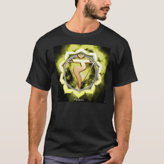 Camiseta T-shirt da obscuridade de Chakra do plexo solar