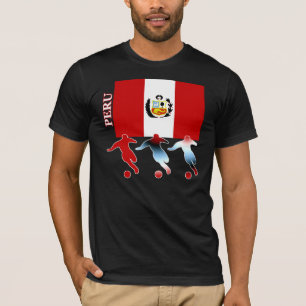 Camiseta T-shirt da obscuridade de Peru do futebol