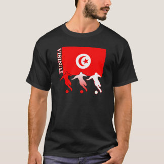 Camiseta T-shirt da obscuridade de Tunísia do futebol
