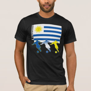 Camiseta T-shirt da obscuridade de Uruguai do futebol